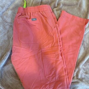 FIGS YOLA Coral Scrub Pants